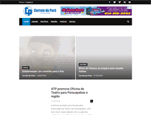 Tablet Screenshot of correiodopara.com.br